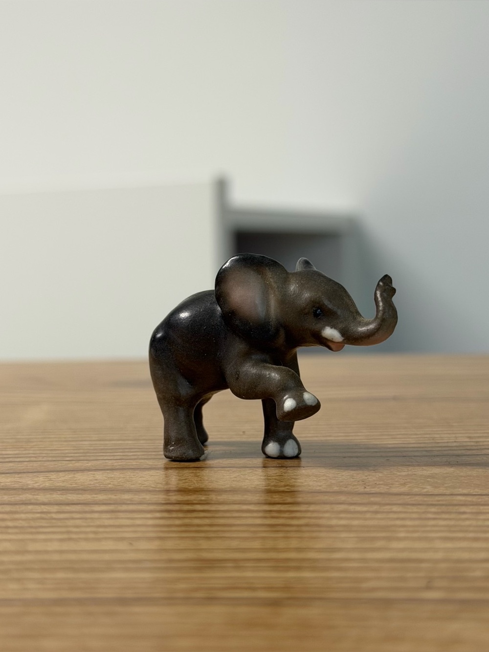 Vintage Miniature Hagen Renaker Ceramic Baby Elephant Matte Finish